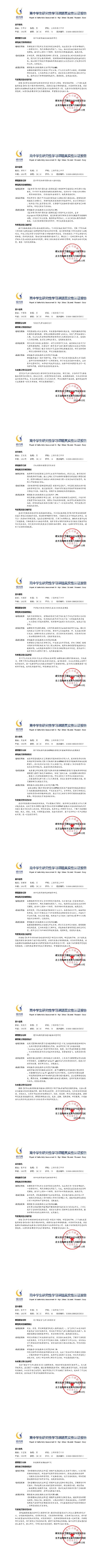 17级1班高中学生研究性学习课题真实性认证报告