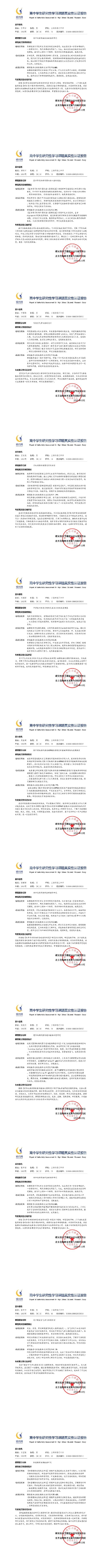 17级1班高中学生研究性学习课题真实性认证报告